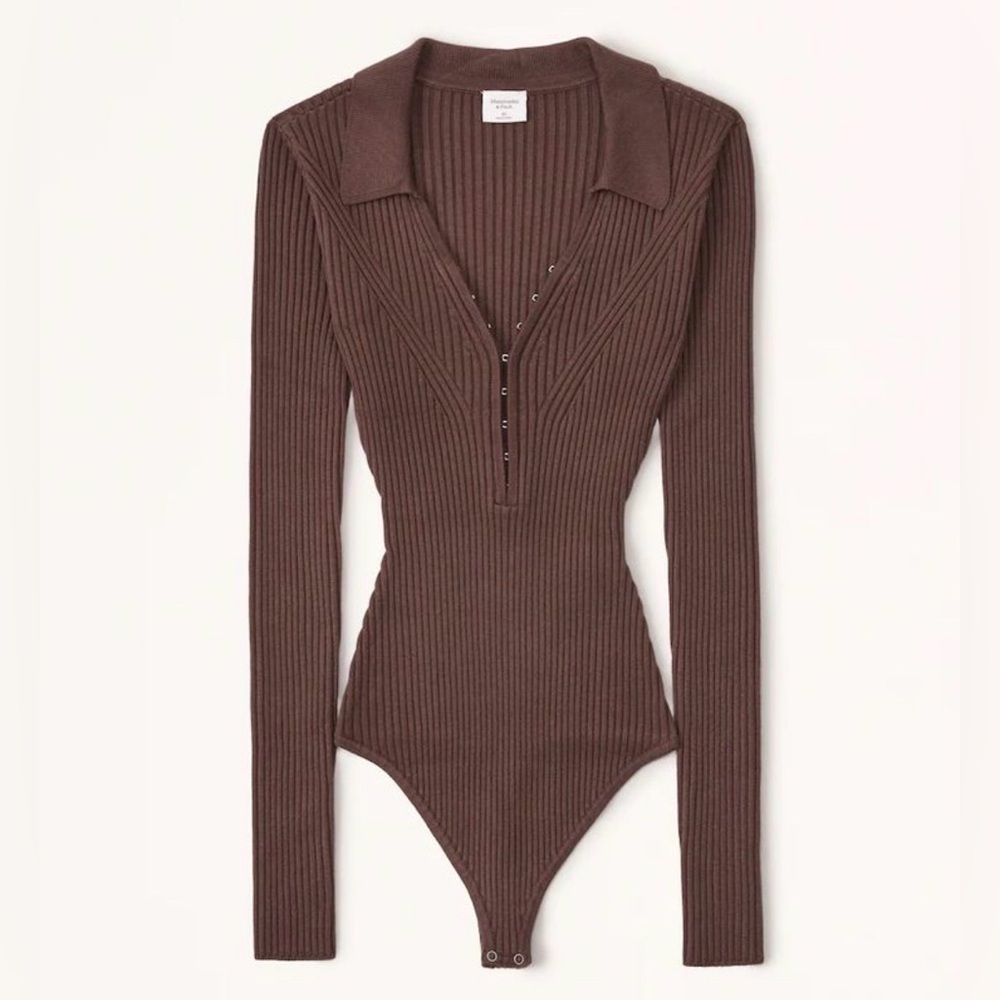 Abercrombie & Fitch Hook-and-Eye Sweater Bodysuit - Size XS